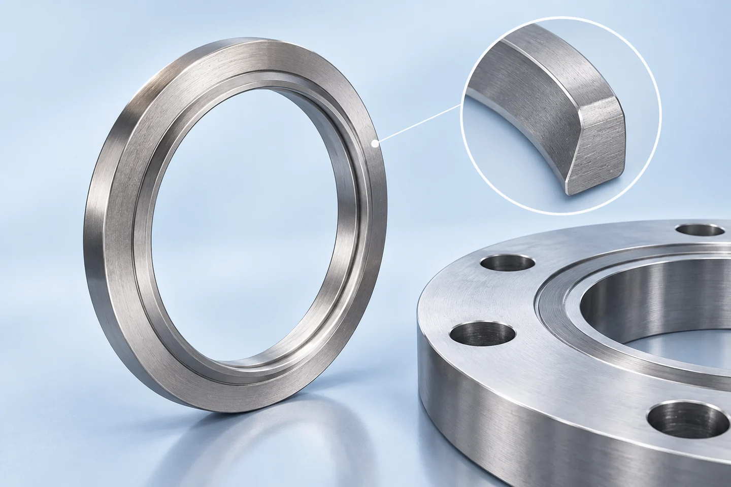 RTJ Ring Gaskets for Oil and Gas Flange Joints — illustrated interface detail