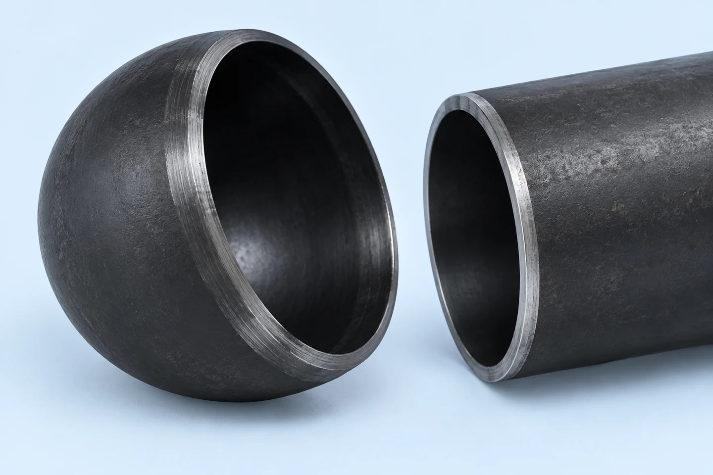 Butt-Weld Pipe Caps for Fabricated Piping Spools — illustrated interface detail