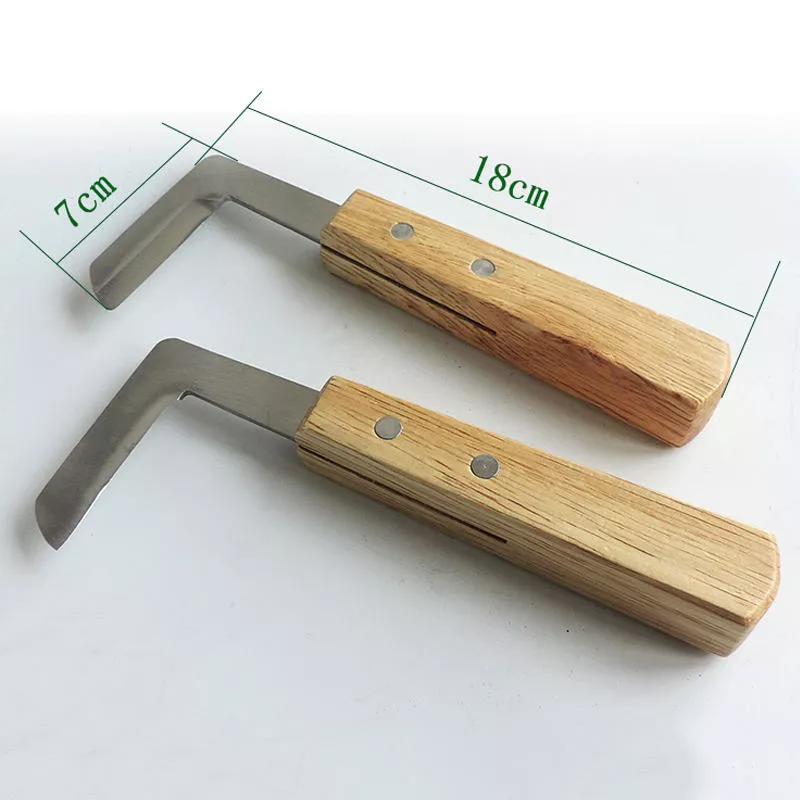 CE Certified Equine Hoof Trimming Knife Stainless Steel Manual Veterinary Tool Set