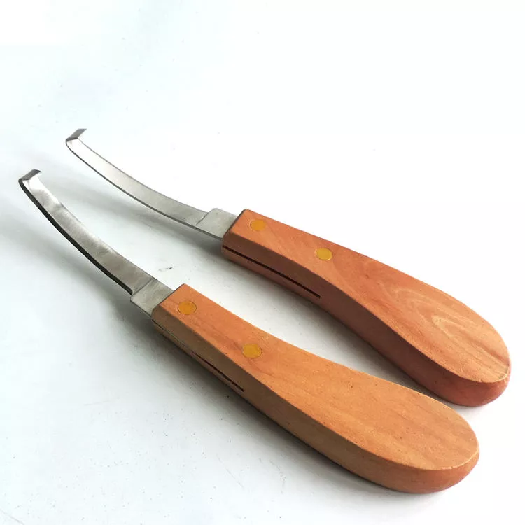 CE Certified Equine Hoof Trimming Knife Stainless Steel Manual Veterinary Tool Set