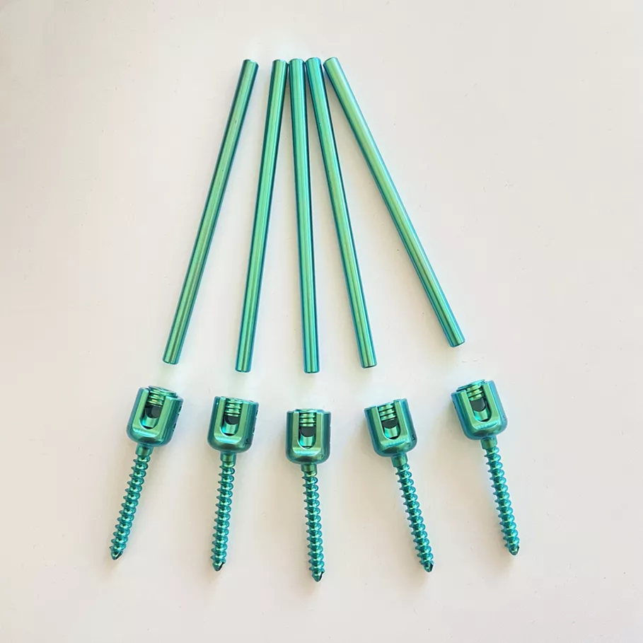 Thanh cố định cột sống bằng titan y tế đạt chứng nhận CE, thiết bị phẫu thuật chỉnh h&igrave;nh