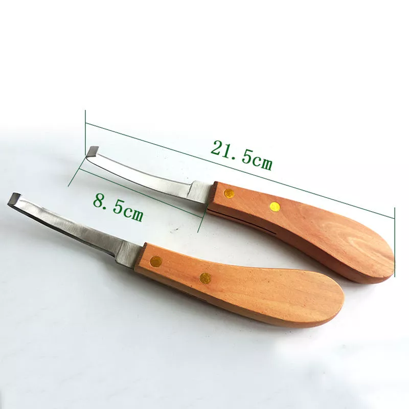 CE Certified Equine Hoof Trimming Knife Stainless Steel Manual Veterinary Tool Set
