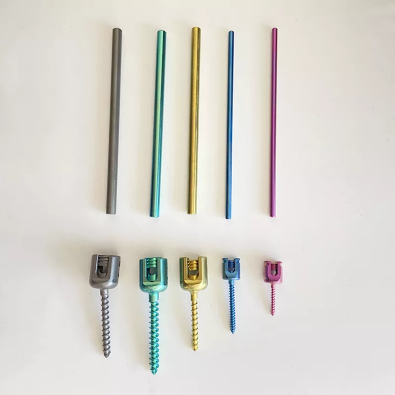 Thanh cố định cột sống bằng titan y tế đạt chứng nhận CE, thiết bị phẫu thuật chỉnh h&igrave;nh