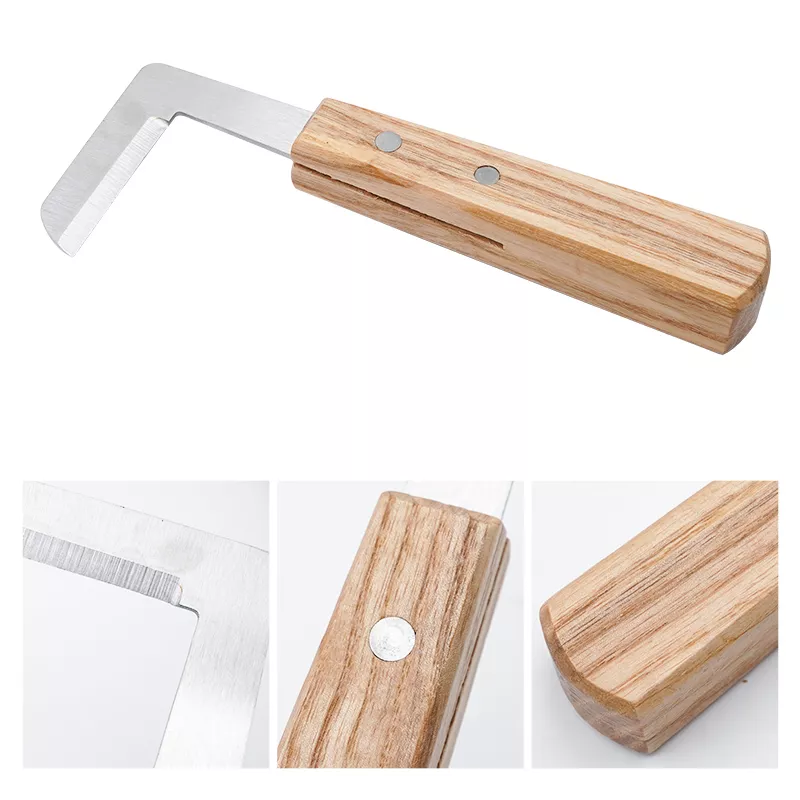 CE Certified Equine Hoof Trimming Knife Customizable OEM Farrier Tool