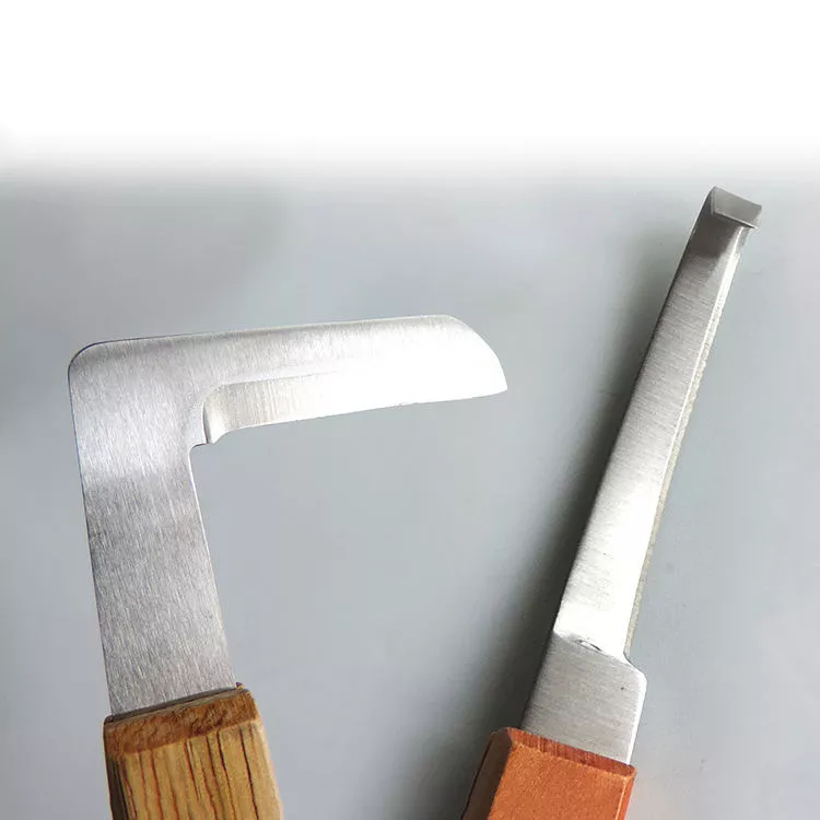 CE Certified Equine Hoof Trimming Knife Stainless Steel Manual Veterinary Tool Set