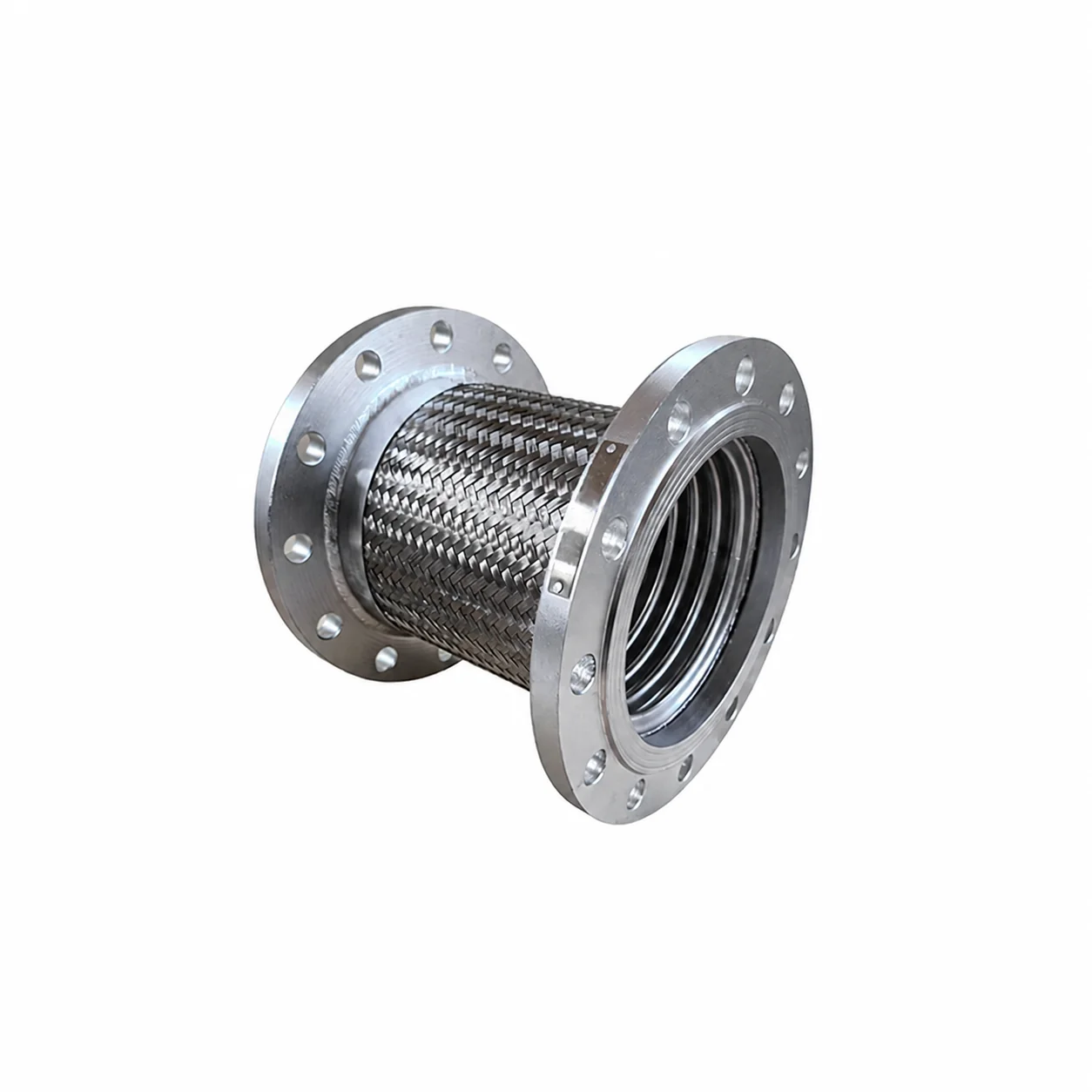 ANSI DIN Standard Stainless Steel Braided Flexible Joint Flanged Metal Hose Vibration Absorber for Pump Compressor