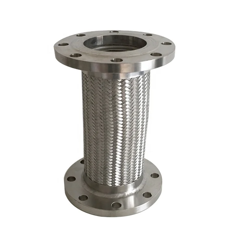 Expansion Joint Flexible Stainless Steel Braided Metal Hose with Flange End