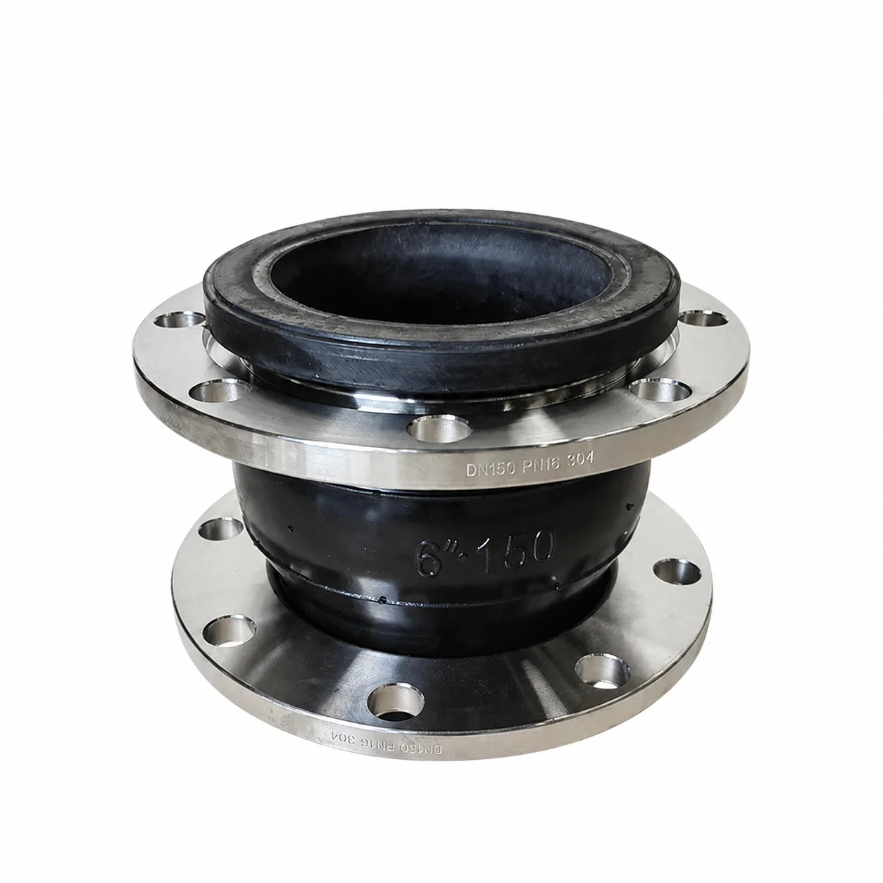 Metal Steel Flange Vulcanized Ball Resistant Rubber Expansion Joint