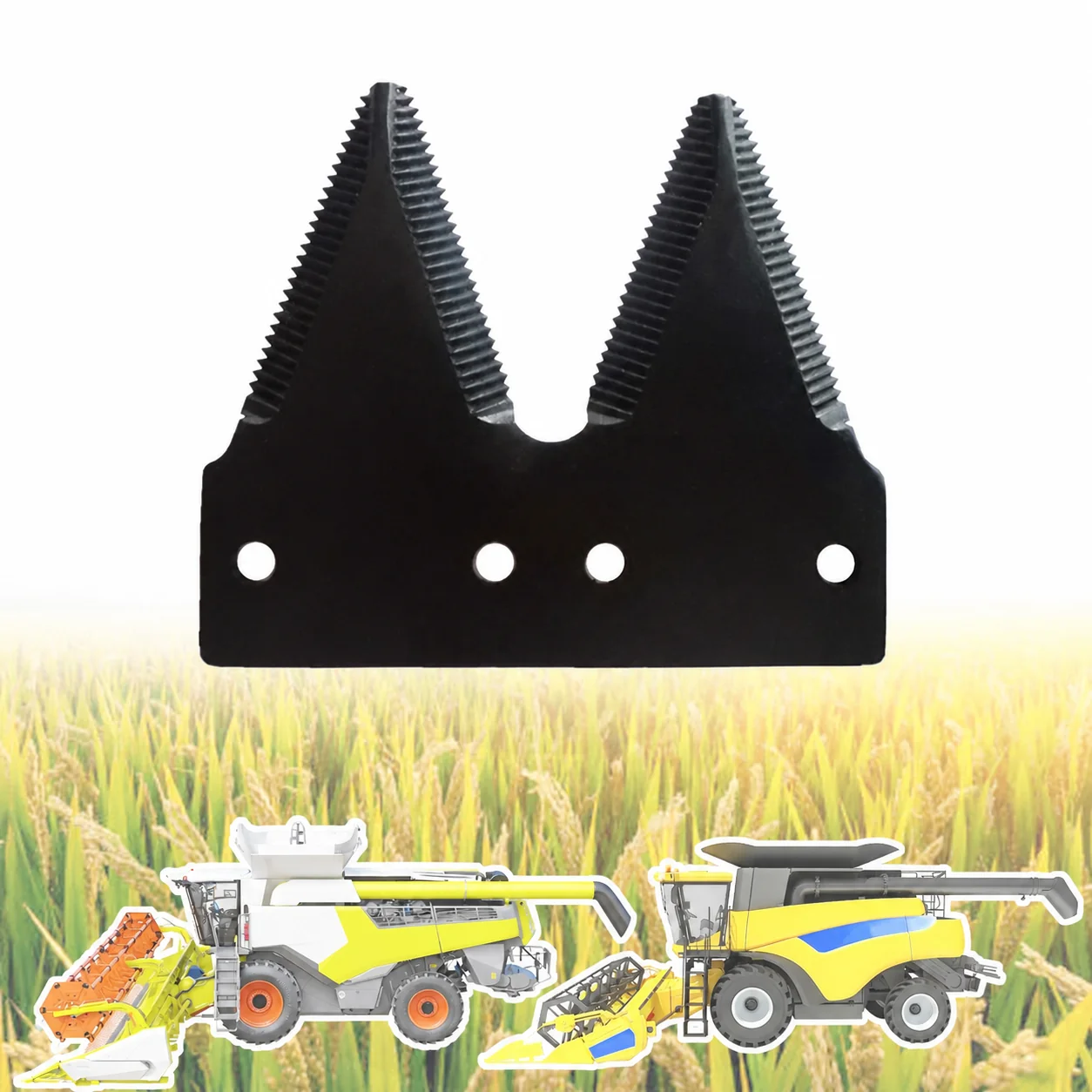 ABLSON Cut-Outs Double-Ended Combine Harvester Blades With Combine Harvester Parts Apply to Cnh Parts for John Deere