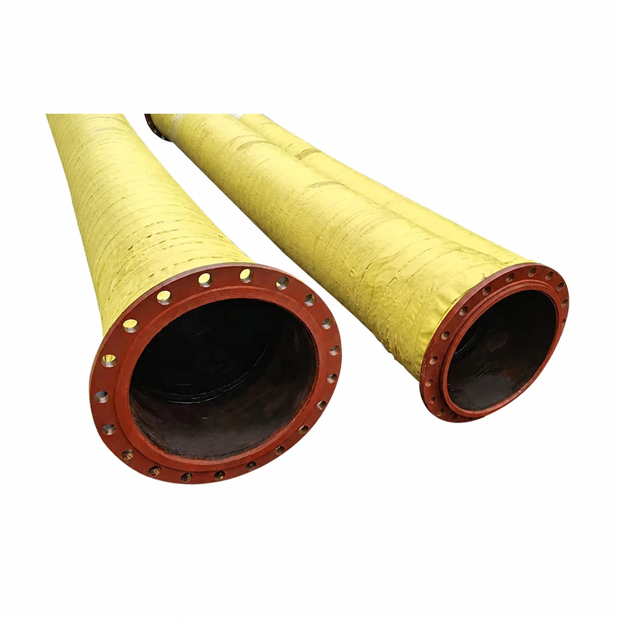 Large Diameter Flange Type Dredging Drainage Pipe Rubber Steel Wire Skeleton Hose Mining Suction/Discharge Mud