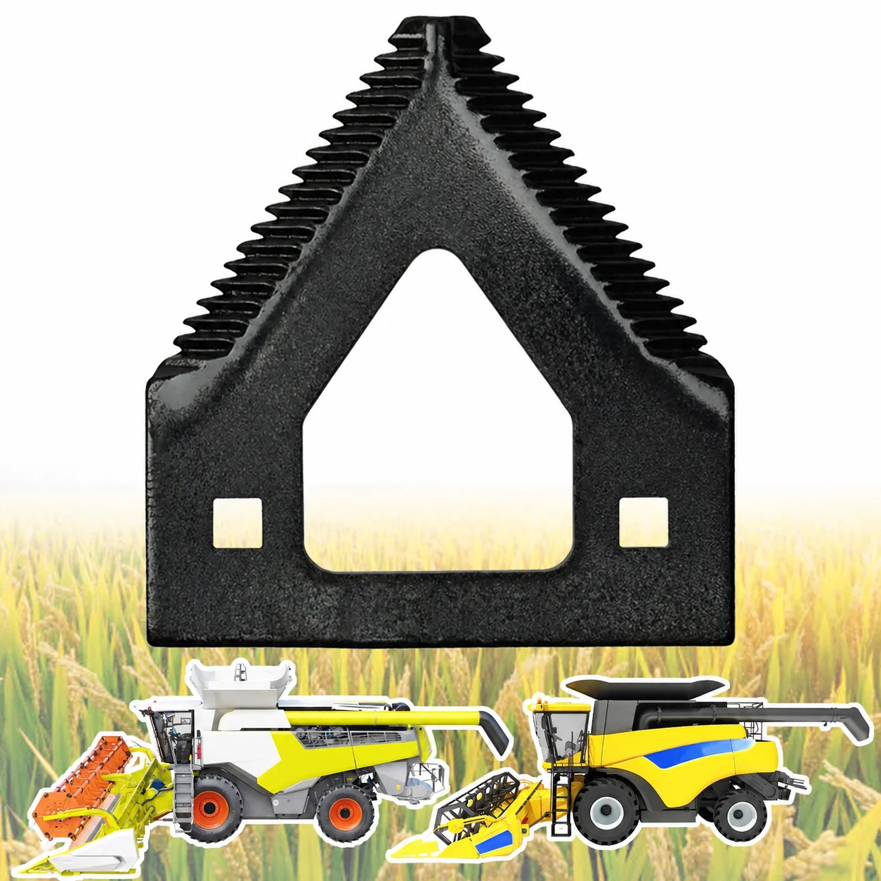 ABLSON Combine Blade for Knife Harvester Compatible Apply to John Deere Combine Parts Fit for New Holland Spare Parts