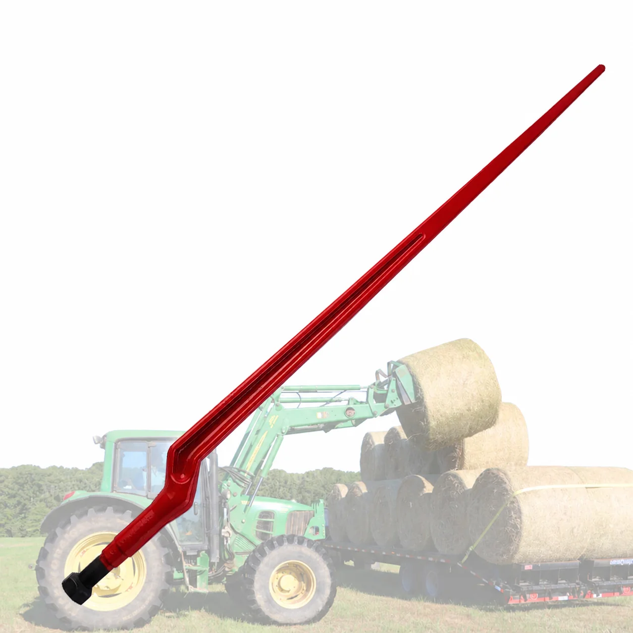 ABLSON Forged Cranked Tines for Hay Loader Tractor With Hay Bale Spear and Loader Tines Bale Spears for Hinomoto Tractor Parts