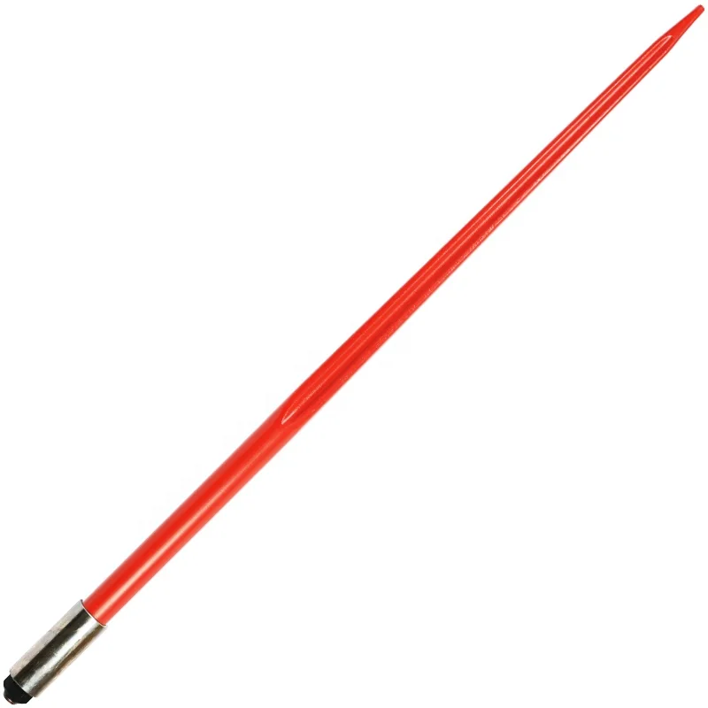 Hay Spear Rake Tine Loader Tine With Nut Diameter 36mm Length 1100mm Hay Baler Parts Bale Spear for Tractor and Universal Loader