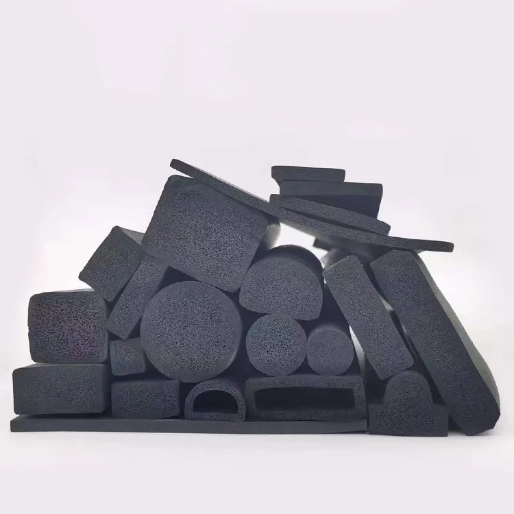 High Quality OEM Epdm Solid Rubber Strips Sponge Foam Extrusion Seal Strip