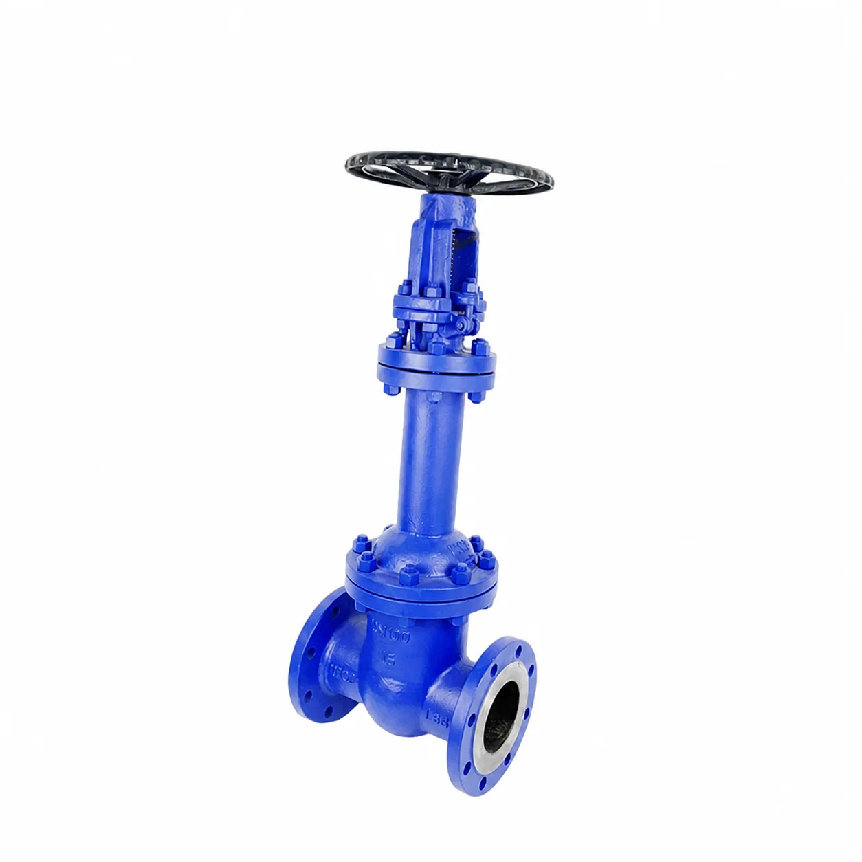 4 Inch 110mm 200 mm Manual Hard Seal Ductile Iron Flange Bellows Gate Valve