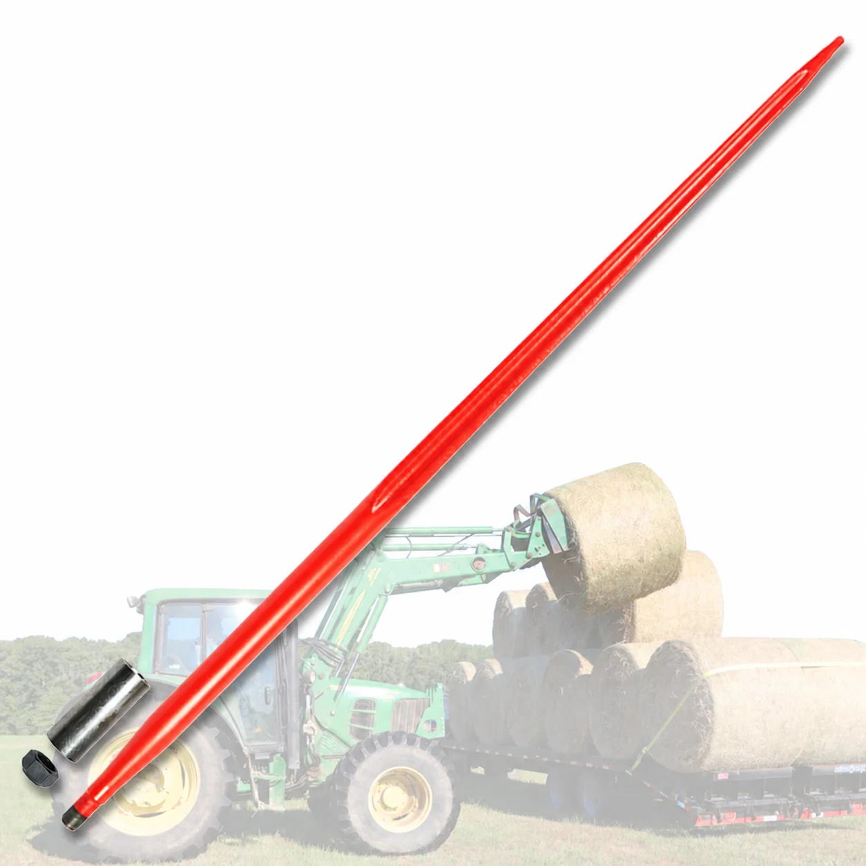 ABLSON Forged Straight Tines for Hay Loader Tractor With Hay Bale Spears and Loader Tine Bale Spear for Mtz Tractor Spare Parts
