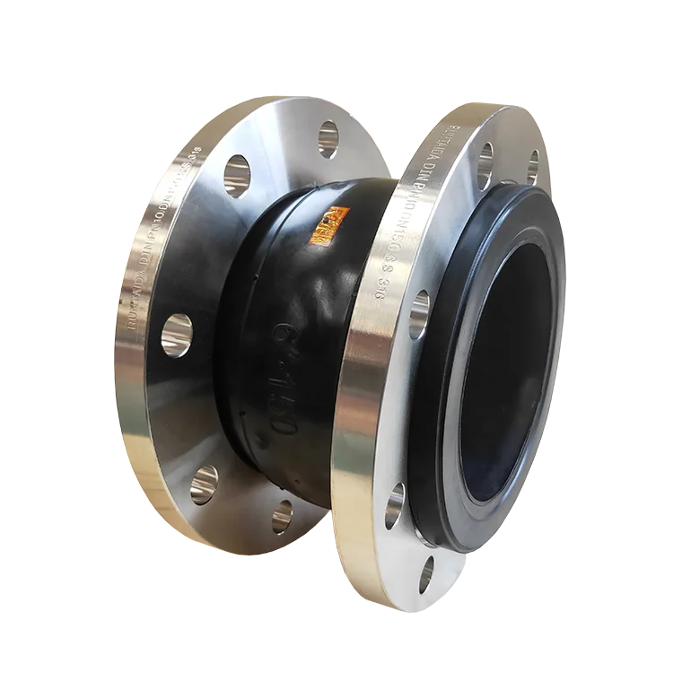 DN32 DN40 DN50 DN60 DN80 DN100 DN125 DN150 DIN PN10 EPDM Single Ball SS316 Flange End Rubber Expansion Joint