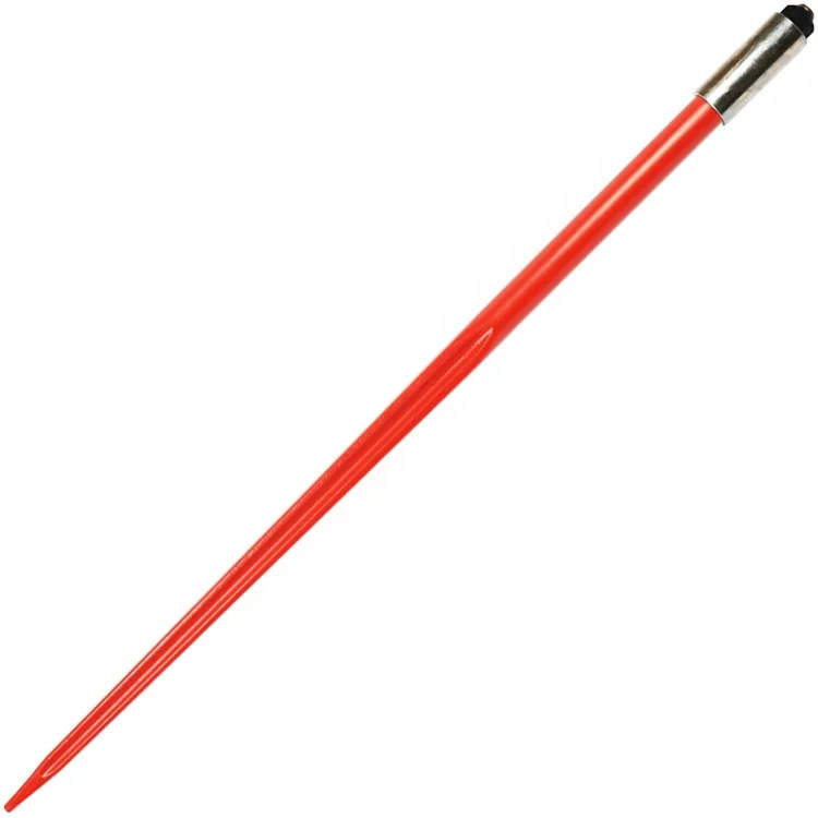 Tractor Loader Parts Hay Bale Spear With Nut Diameter 36mm Length 1100mm Loader Tines and Hay Rake Tine