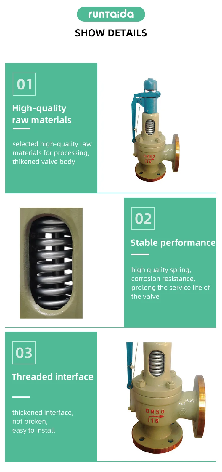 Boiler Pipeline  Spring Loaded Control Safety Valve
