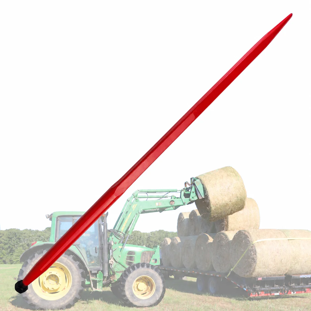 ABLSON Forged Straight Tine for Hay Loader Tractor With Hay Bale Spear and Loader Tine Bale Spear for Tractor Spare Parts