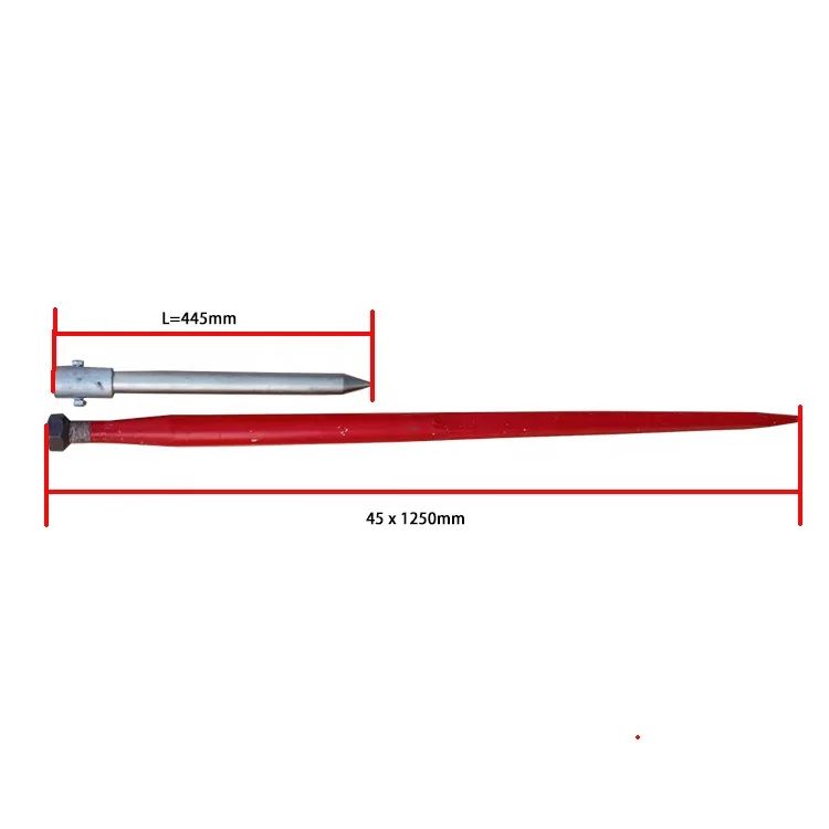 High Quality With Low Price Hay Bale Spears for Tractor Loader Tine for Loading Machinery Hay Rake Tine and Hay Baler Parts