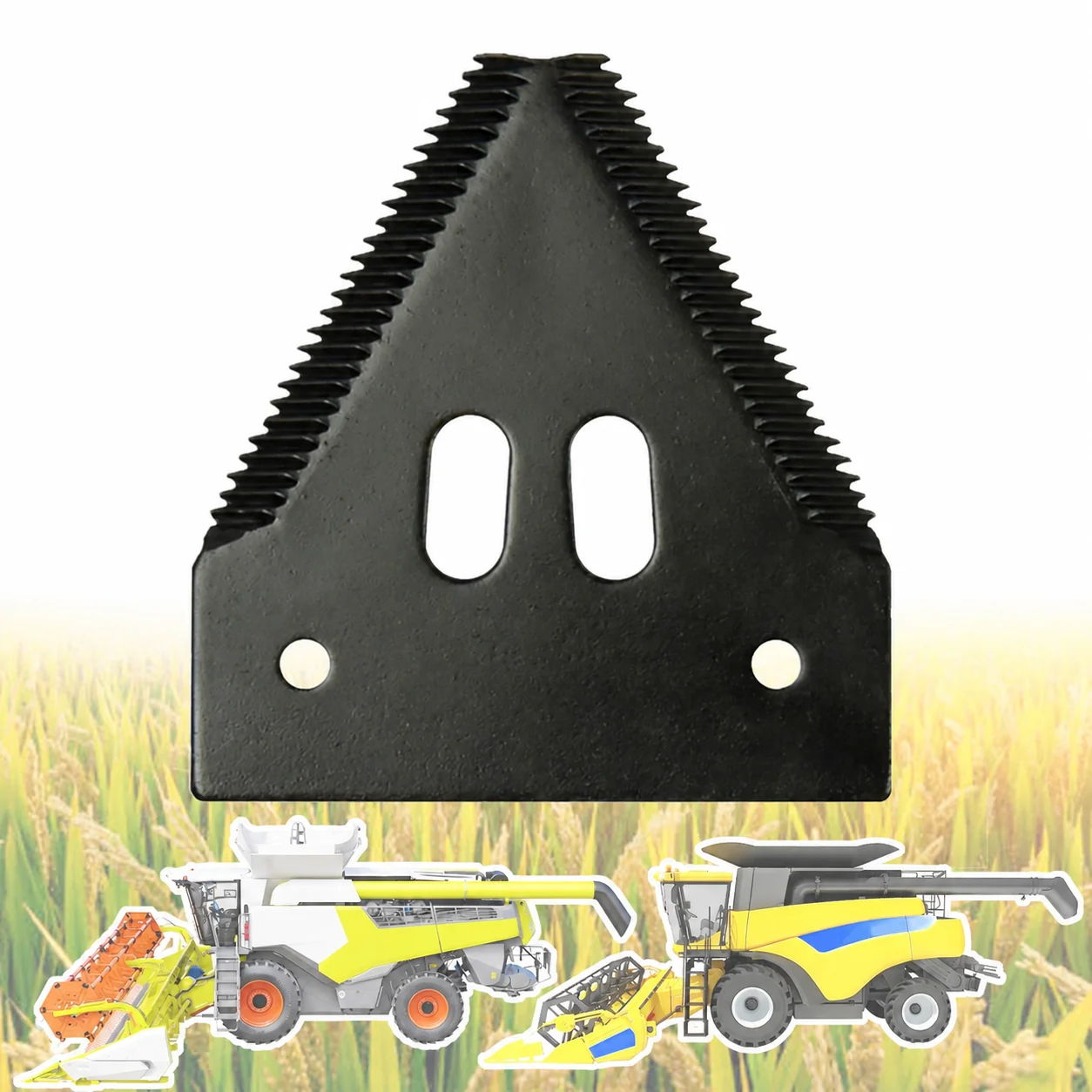ABLSON Cut-Outs Harvester Blade With Harvester Machine Parts for John Deere Combine Parts Fit for Claas for Dc70