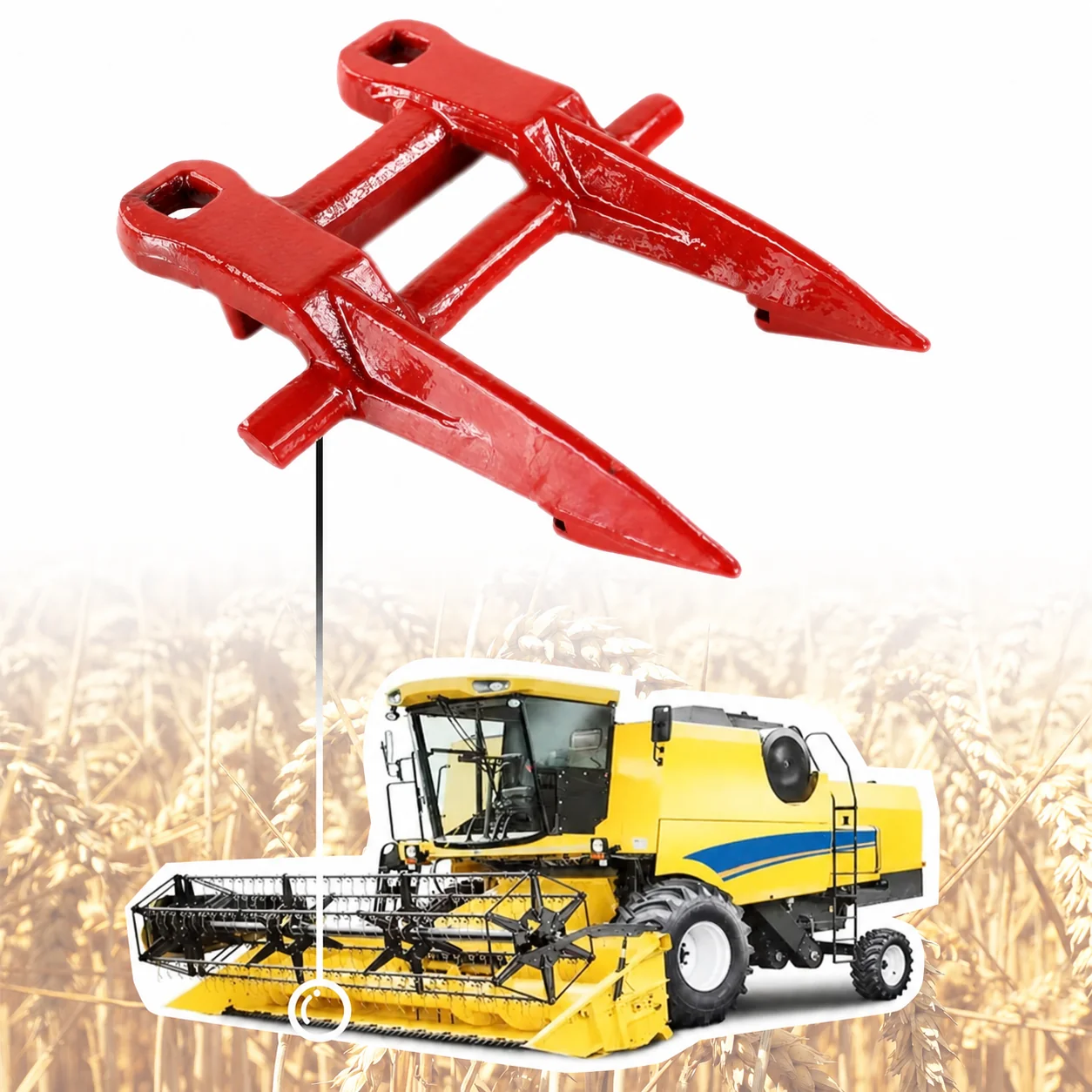 ABLSON Forged Finger Harvester Knife Guard With Combine Harvester Parts for Kubota Fit for Cnh New Holland Claas Spare Parts