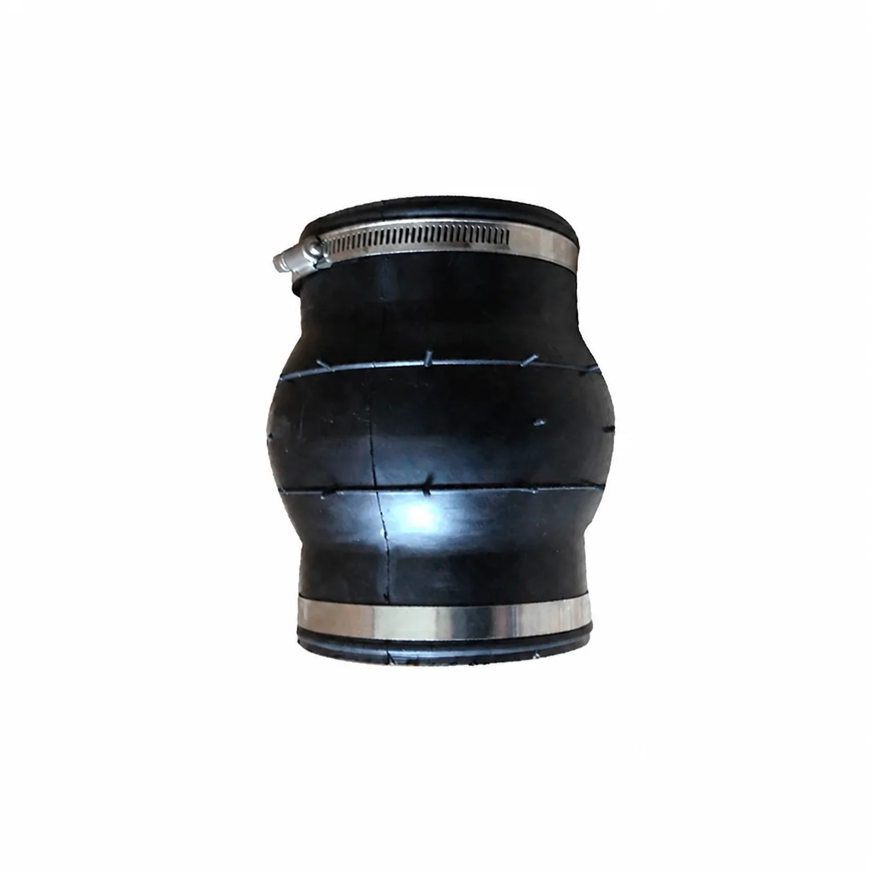 DN100 Forged Steel Galvanized Clamp Type Rubber Expansion Joint for Water Supply and Natural Gas Chemical Resistant