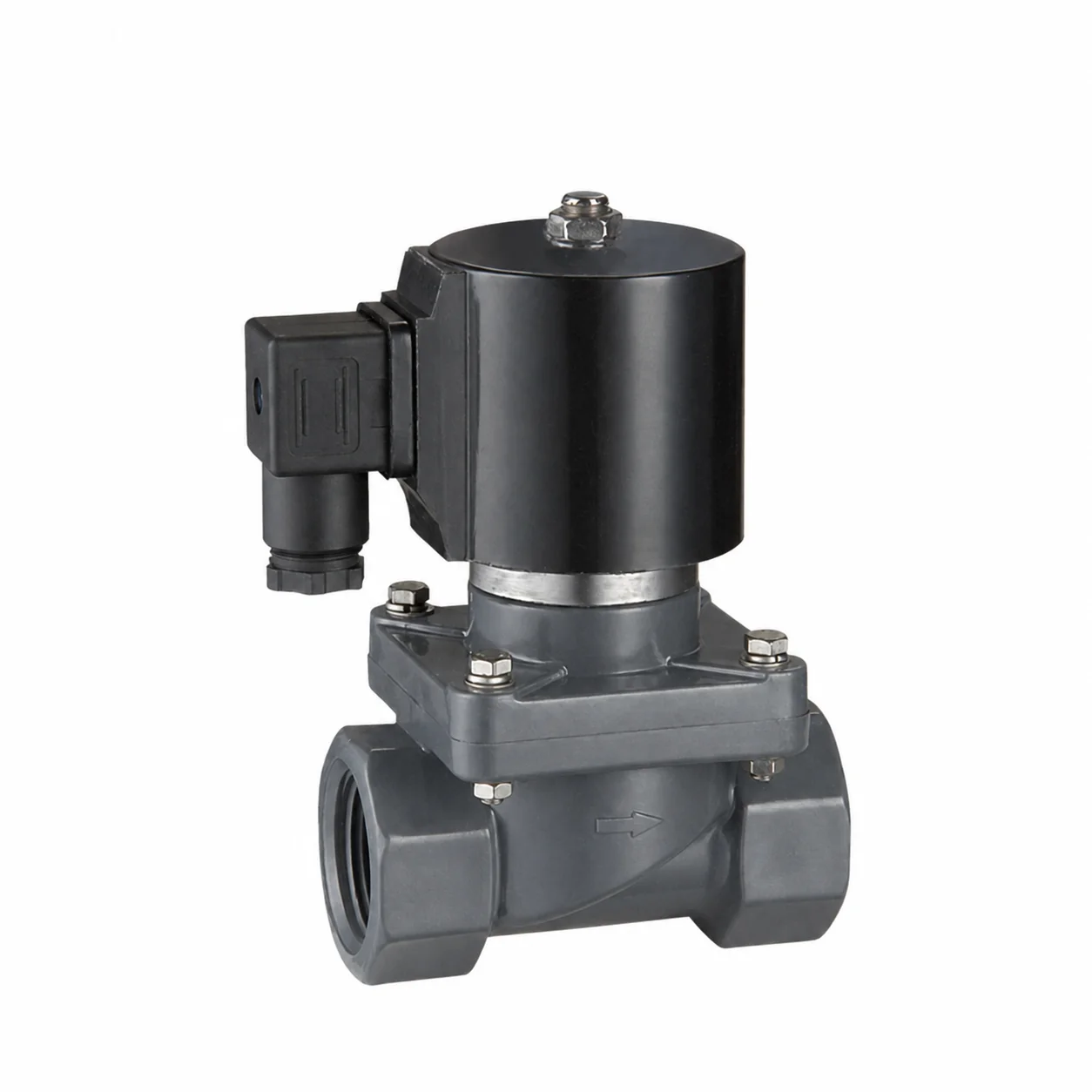 2 Inch 12v 220 Volt Water Plastic Pvc Acid Resistance Solenoid Valve
