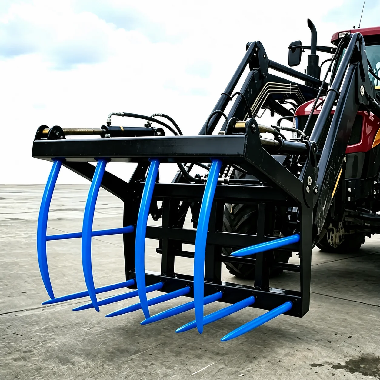 Fast Delivery Customization Straight Curved and Cranked Loader Prong Grip Forged Steel Silage Hay Tine for Farms and Pastures