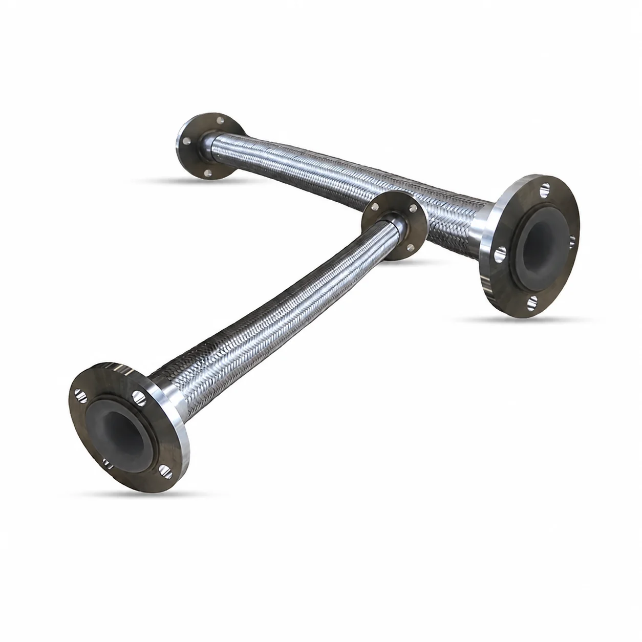Anti-corrosive Gas Compensators Stainless Steel 304 Flex Bellows Braided Mesh Metal PTFE Flexible Hose