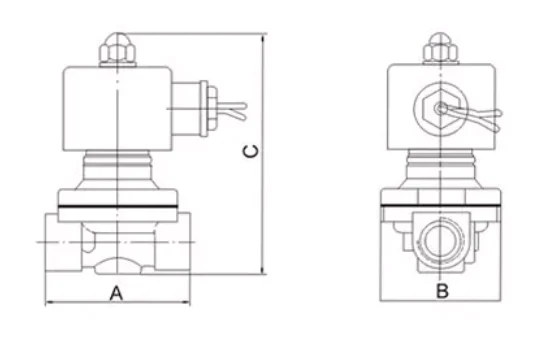 2 Way 1 Inch 9v 12v 24v 220v Ac Dc Electric Normally Closed Solenoid Valve