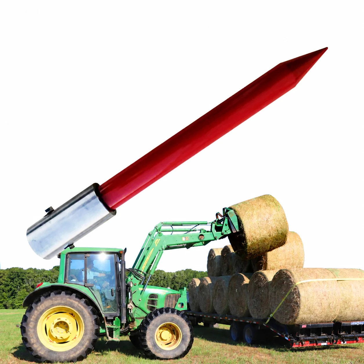 Hay Spear Stabilizer Tine Loader Replacement Parts Bale Spear Loader Tines 36*441 Hay Baler Parts and Stabilizer Fork Tine
