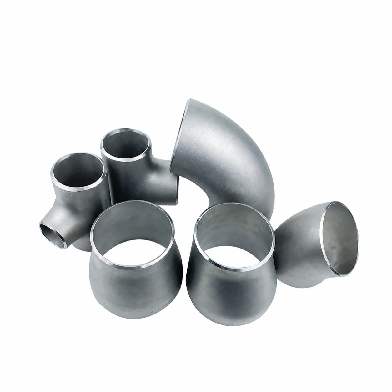 Stainless Steel 304 316L Reducing Equal Butt Welded Anti-corrosion Tee Reducer Pipe Fitting Elbow