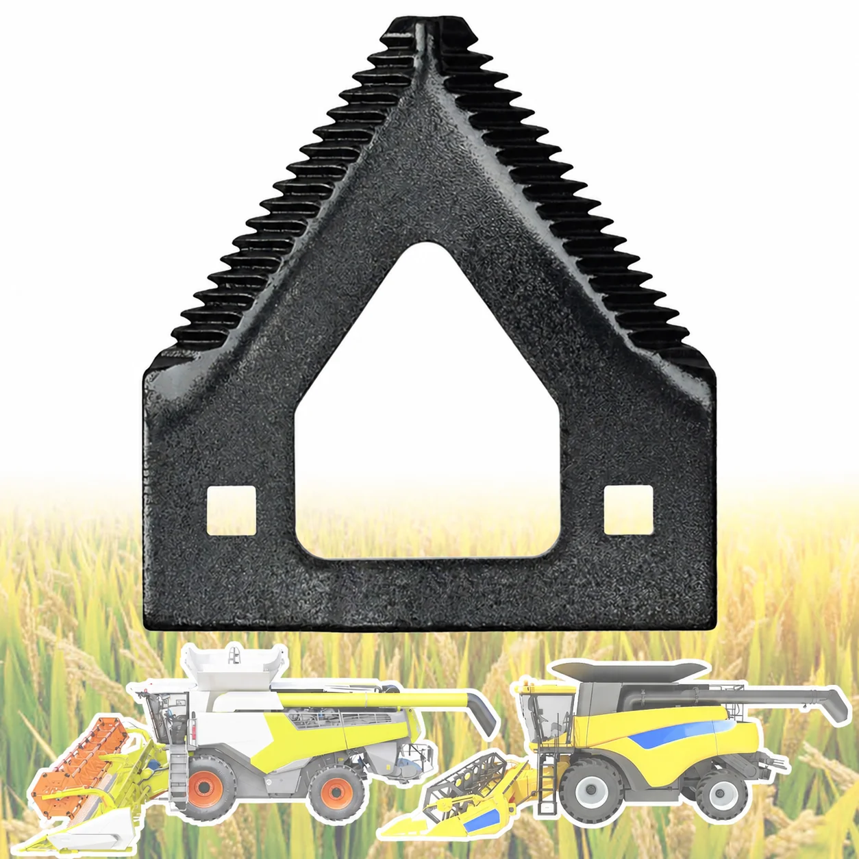 ABLSON Cut-Outs Combine Harvester Blades and Reaper Blade Compatible Fit for Yanmar Combine Harvester Parts