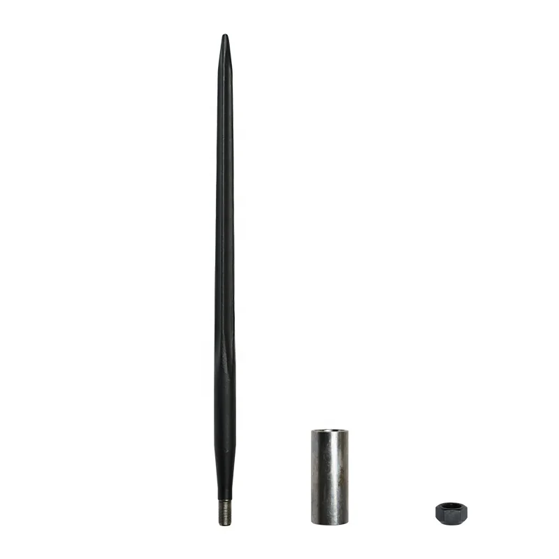High Load Bearing Hay Bale Spear With Nut and Sleeve Spare Parts for Tractor Hay Forks and Hay Loader Tine