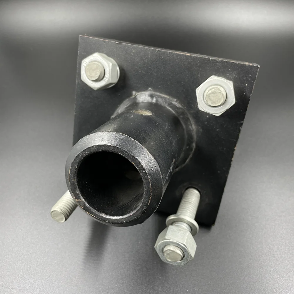 Reliable Bale Spear Bracket With U-Bolts Fit for Loader Tine and Bale Spear Base Foundation Support Use for Hay Rake Tine Sleeve