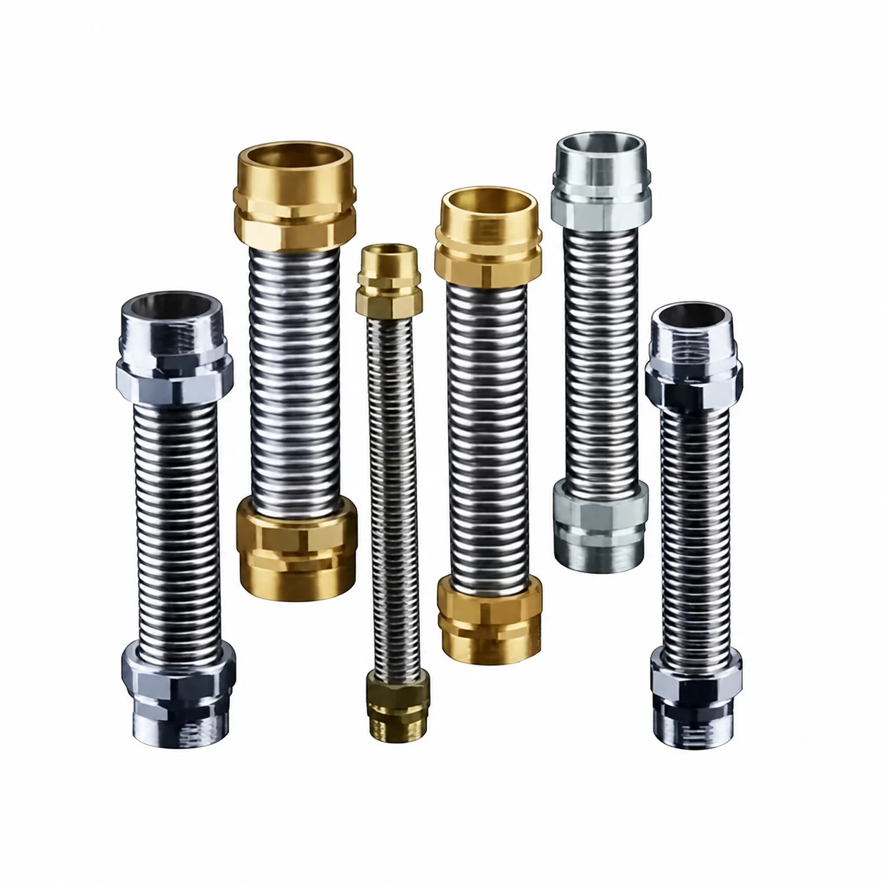304 Stainless Steel Corrugated Pipe for Central Air Conditioning Fan Coil Unit Flexible Metal Hose
