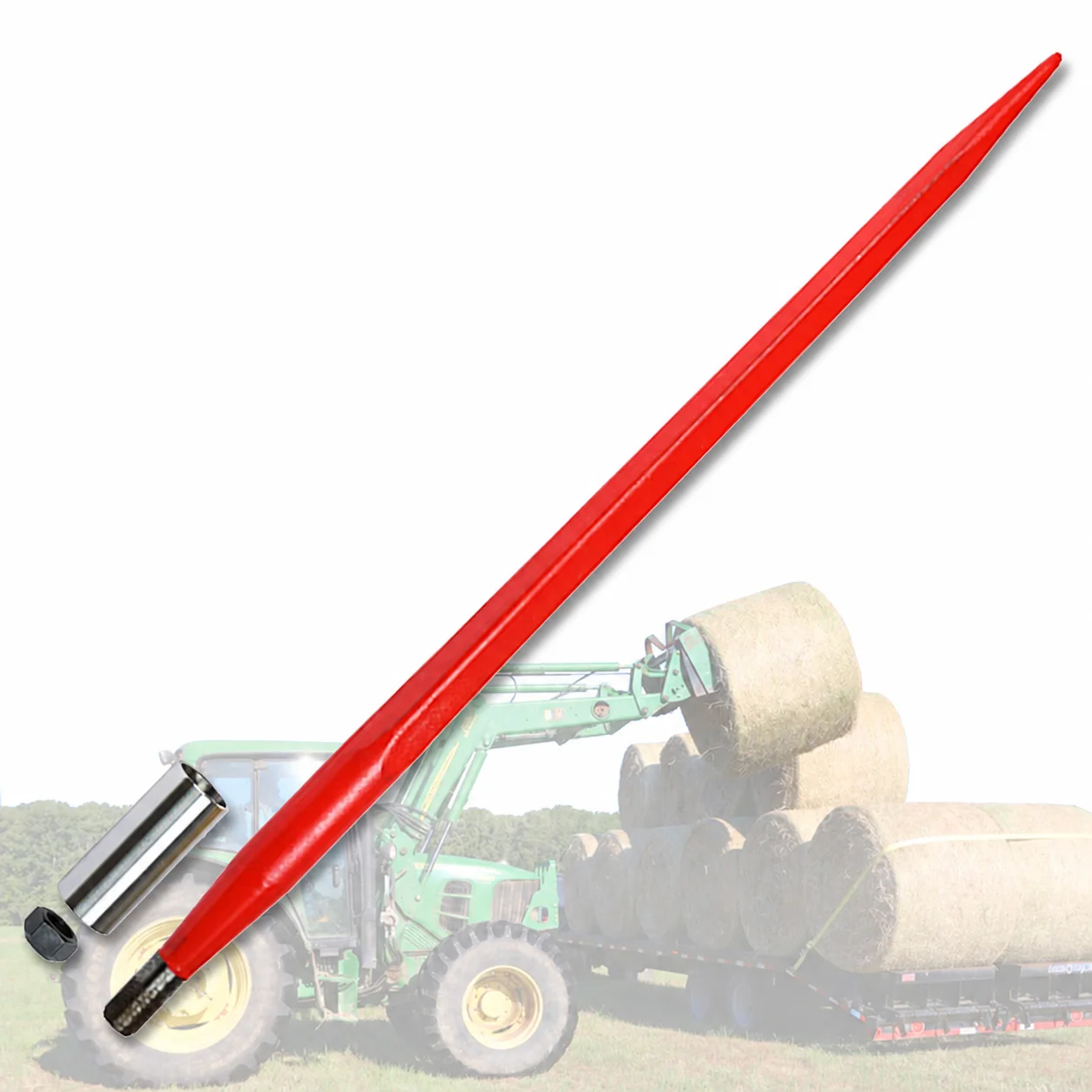 ABLSON Forged Straight Tines for Hay Loader Tractor With Hay Bale Spears and Loader Tine Bale Spear for Fiat 640 Tractor Part