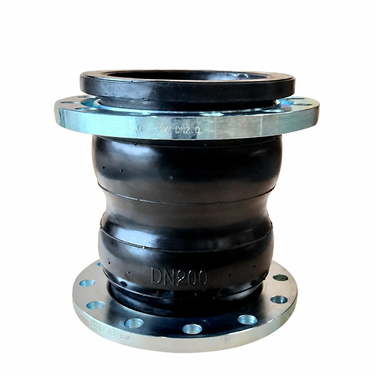 Compensation Asme Sea Water Resistance Metal Neoprene or Epdm Two Double Expans Bellows Bramido Flanged Rubber Expansion Joints