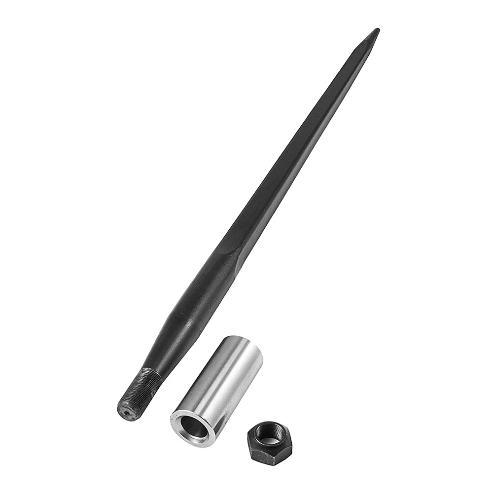 Fast delivery Heavy Duty Forged Hay Spear 3 Point Hitch Bale Spear For Tractor Round Square Bale Handling