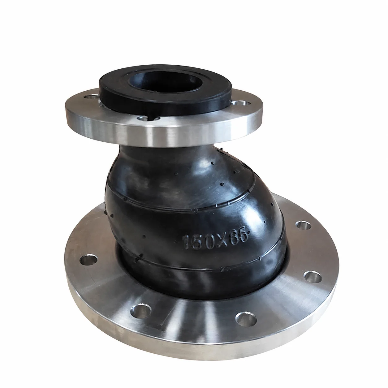 ANSI Cl150 Flange End Compensator Single Sphere Flexible Epdm Eccentric Reducing Rubber Expansion Joint