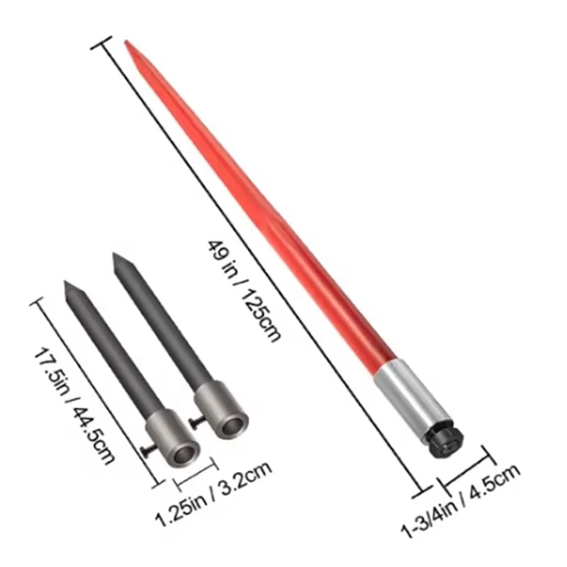 Hay Accessory Bale Spear Hay Loader Replacement Parts Loader Tines Tractor Hay Forks 36*1100 Tractor Parts Fork Tine