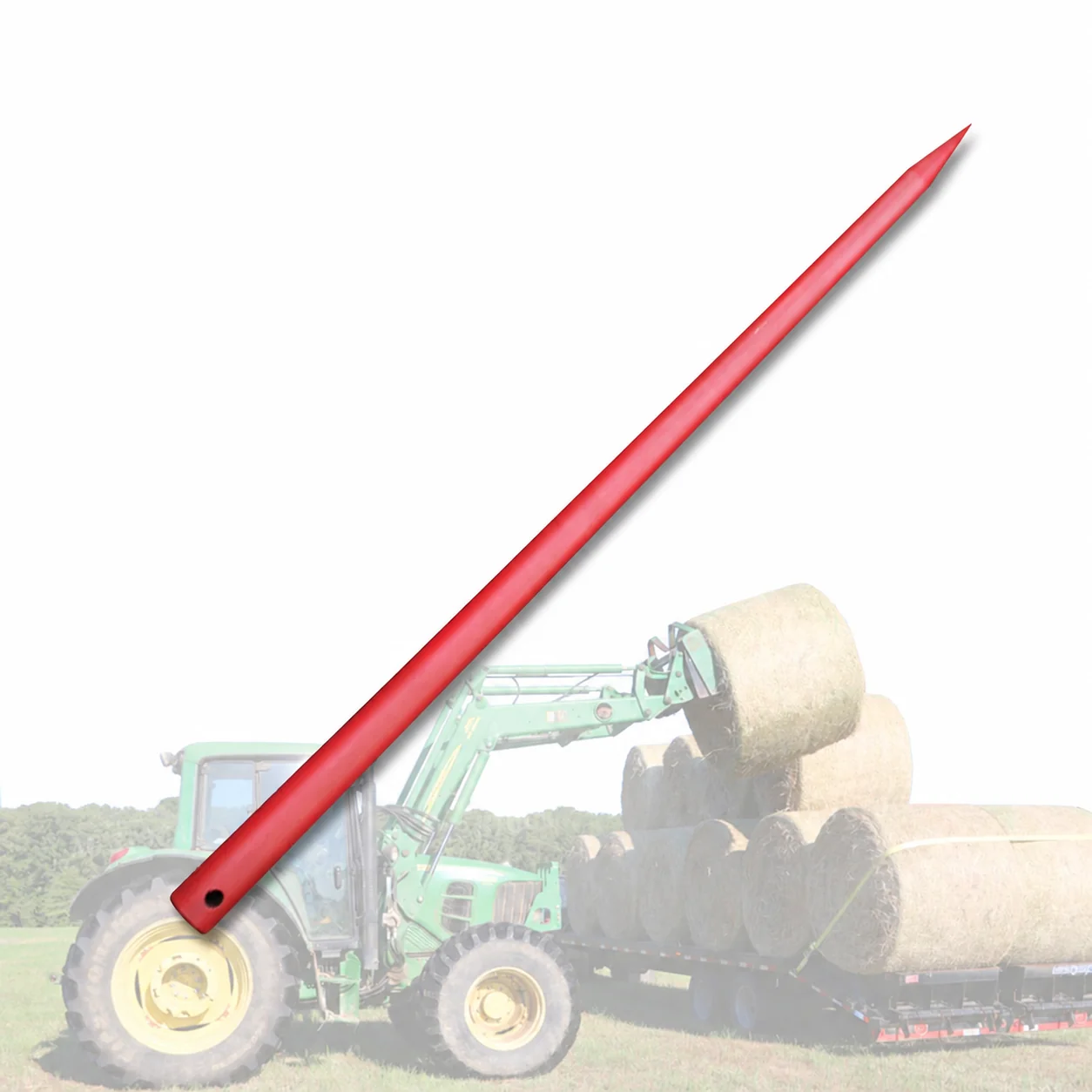 ABLSON Forged Straight Tines for Hay Loader Tractor With Hay Bale Spear and Loader Tines Bale Spears for Utb 445 Tractor Parts