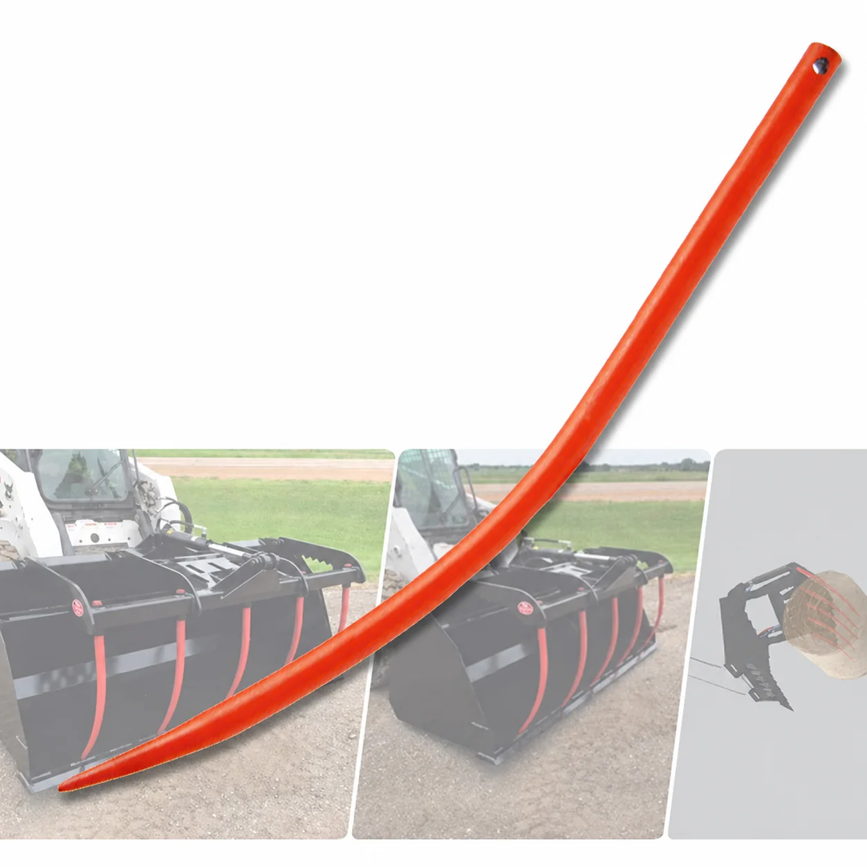 ABLSON Forged Curved Tines for Hay Loader Tractor With Hay Bale Spear and Loader Tines and Bale Spears for Mtz Tractor Parts