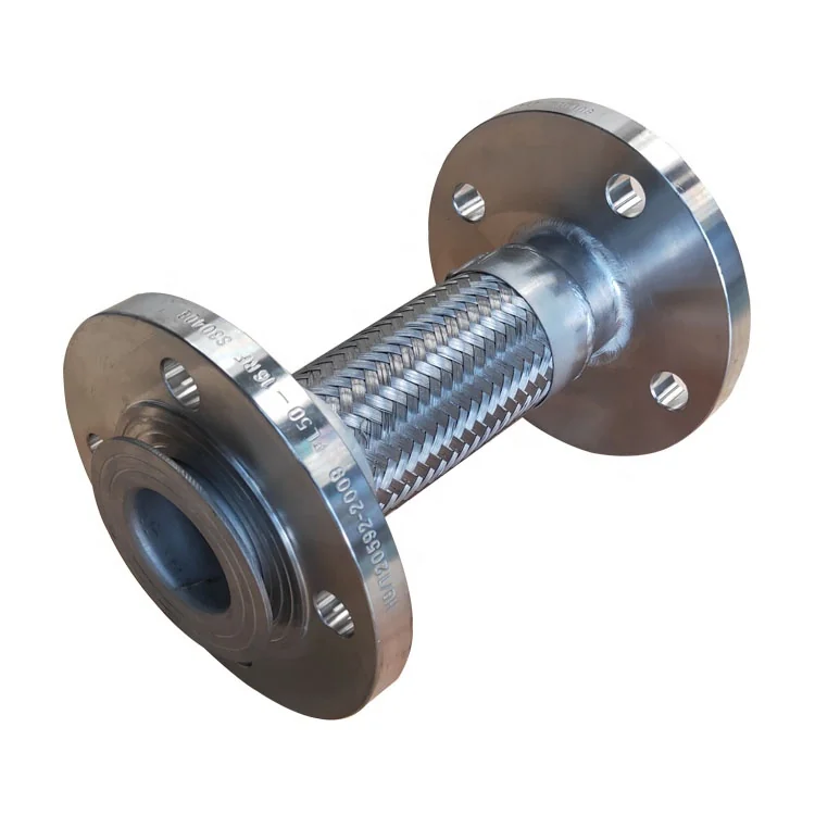 Stainless Steel 304 Corrugated Bellows Flanged Connector Type Braided Flexible Metal Hose