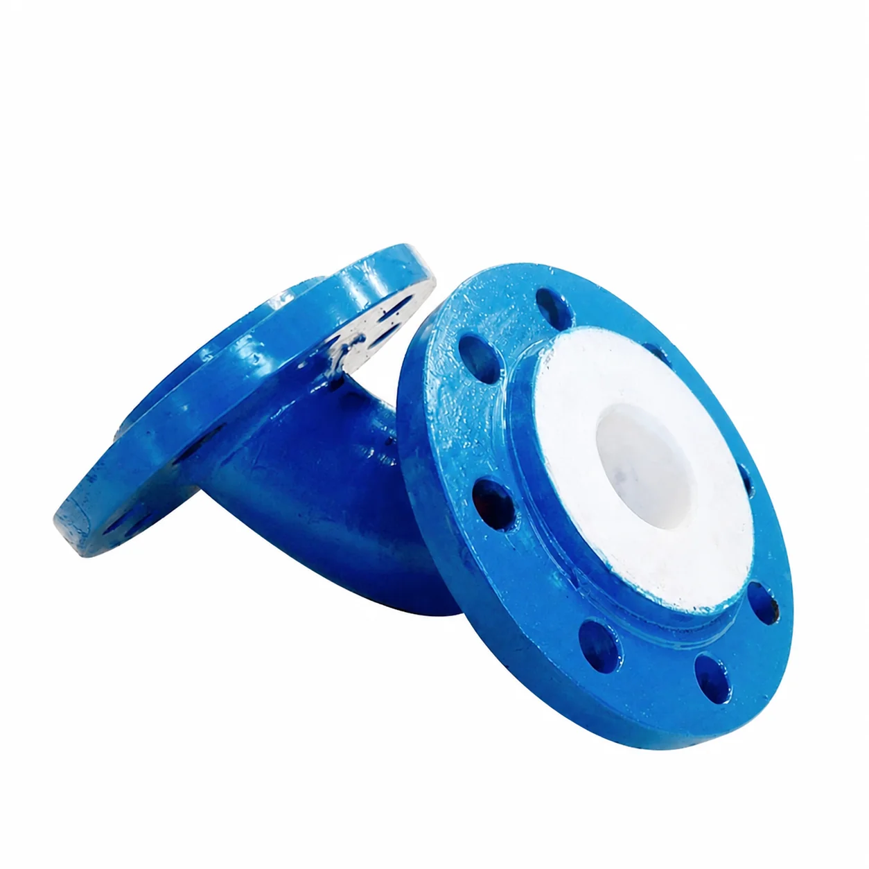 Industries Carbon Steel Seamless Tube Galvanized  Flange Connection 45 or 90 Degree Pipe Ptfe Lined Elbow