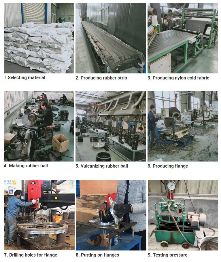 Single Sphere Forged DIN PN16 Flanged PTFE Flexible Rubber Expansion Joint Coupling for Industrial Pipeline
