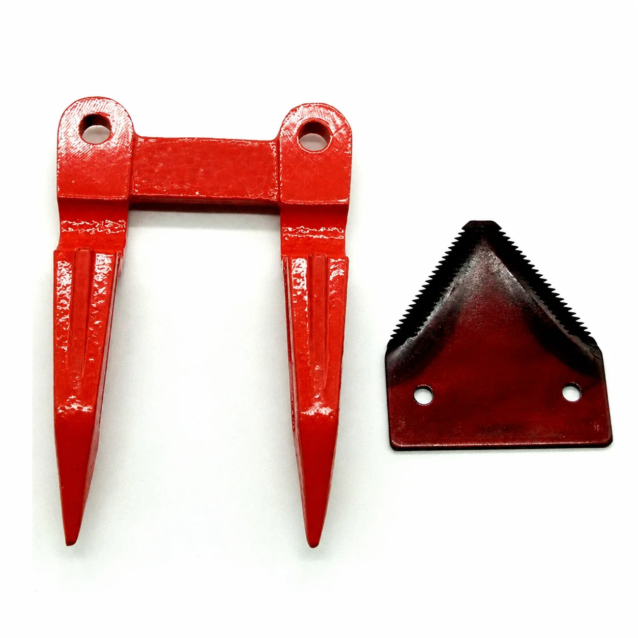 Yellow Forged Double Finger for Combine Harvester Spare Parts for Kubota Harvester Knife Guard