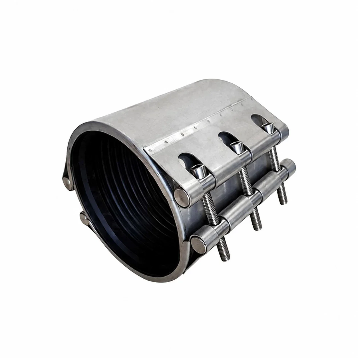 Flexible Coupling Clamp Single Section Pipe Joint Repair Sleeve Stainless Steel Pipe Repair Clamp for Leakage